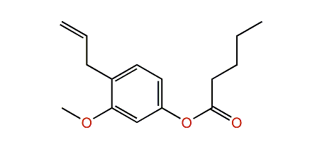 4-Allyl-3-methoxyphenyl pentanoate